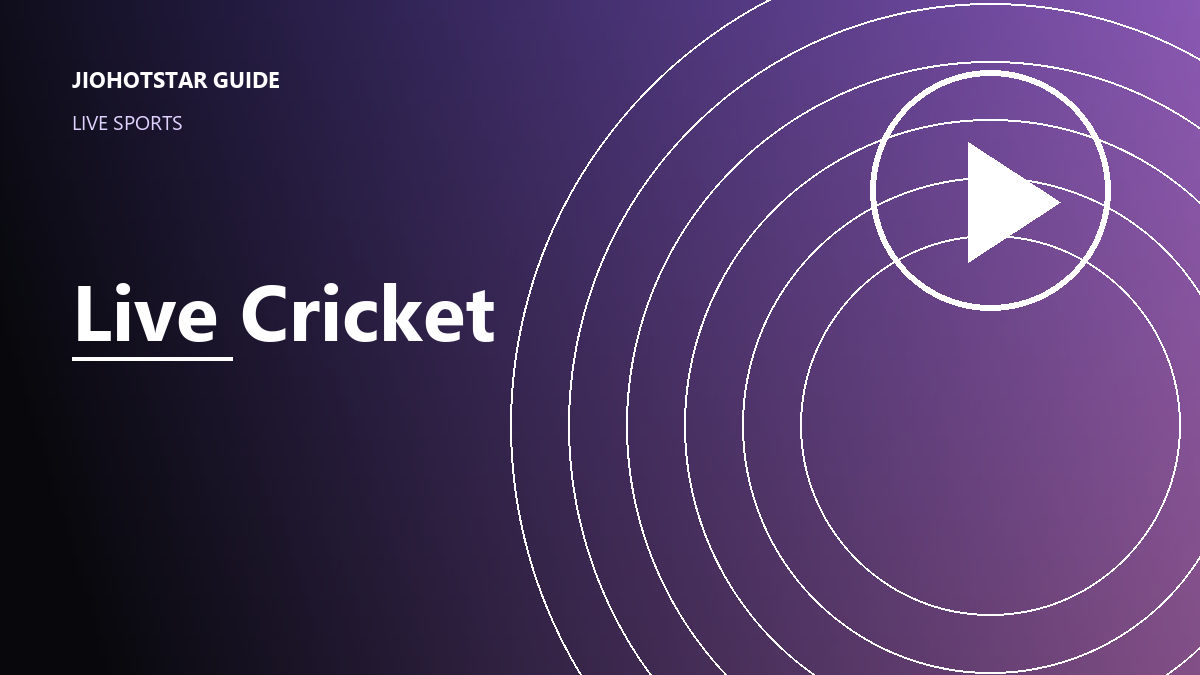 JioHotstar live cricket streaming interface with multi-angle camera options